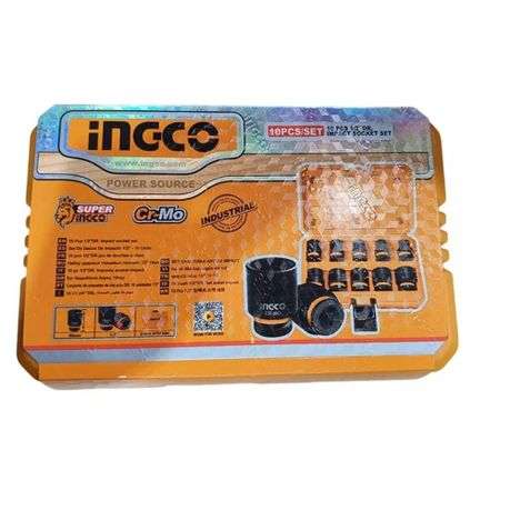 Ingco - Impact Socket Set (1/2") (10Piece) in Plastic Carry Case - Ingco - Impact Socket Set (1/2...