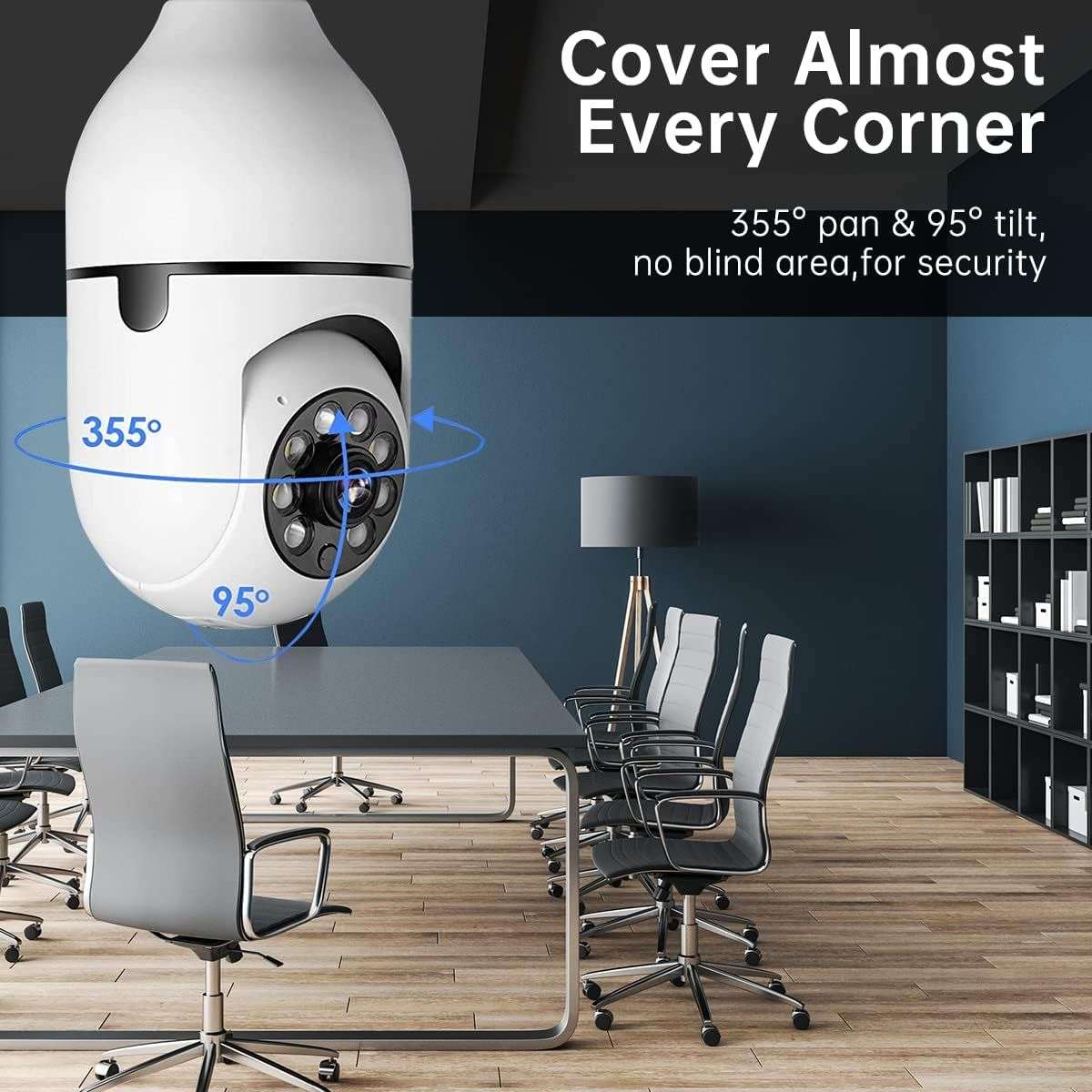 WiFi Light Socket Surveillance Camera with Motion Detection