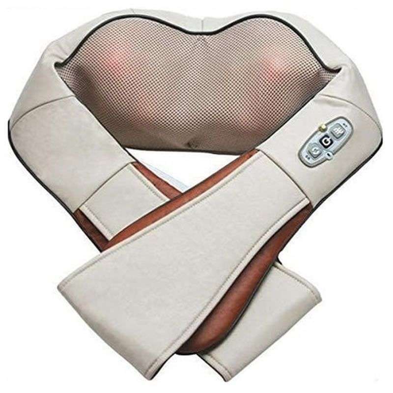4D Neck Back Shoulder Massager with Heat Deep Kneading Massage Pillow