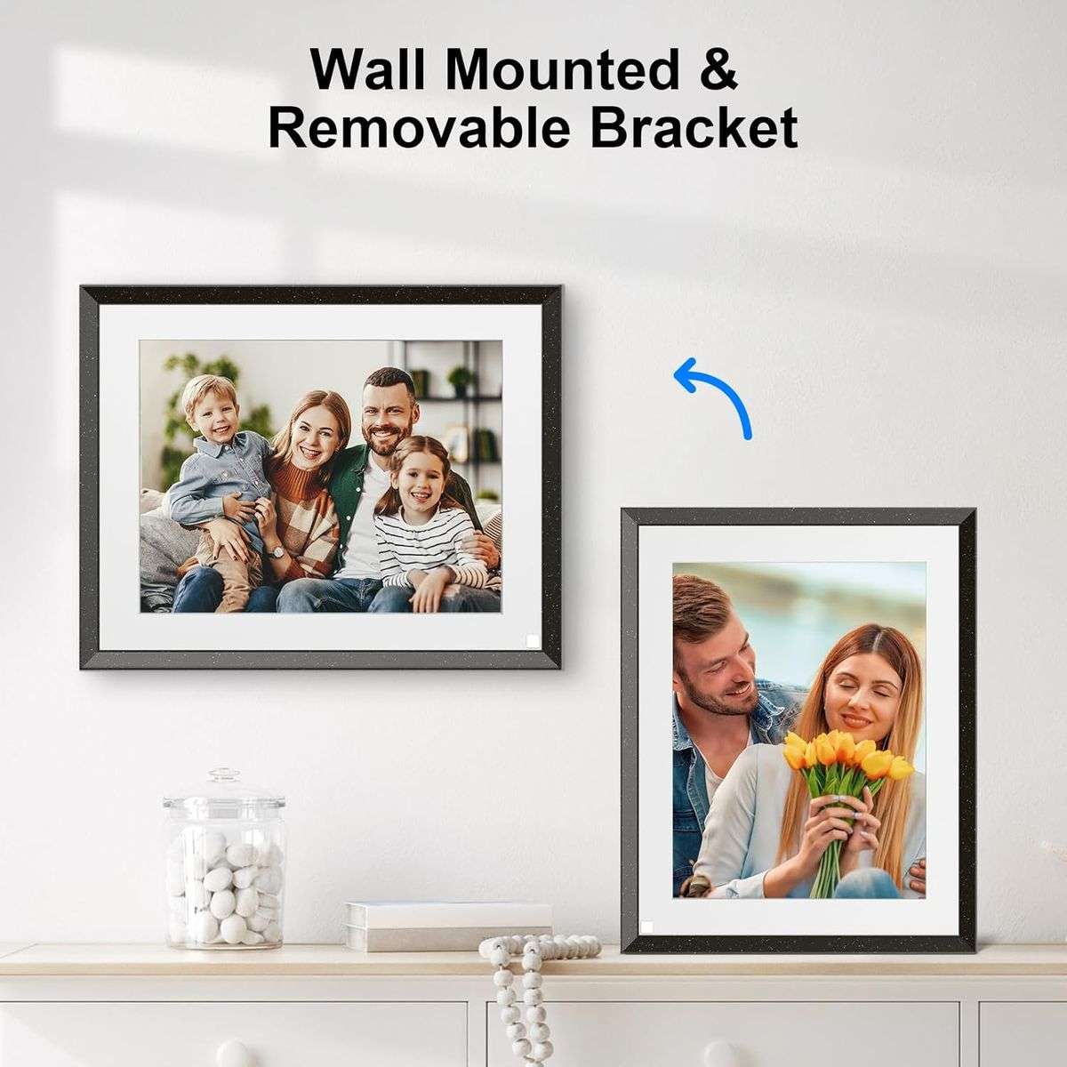 BezosMax 10.1 Inch WiFi Digital Frame 32GB 1280x800 TouchScreen Photo
