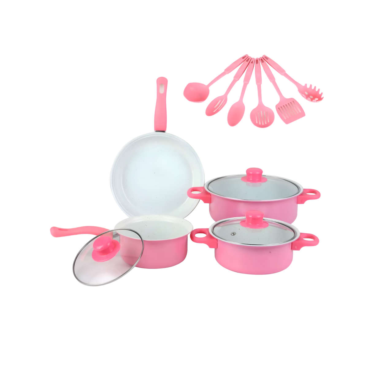 Set of 13 Multipurpose Non-Stick Die Cast Iron Kitchen Cookware