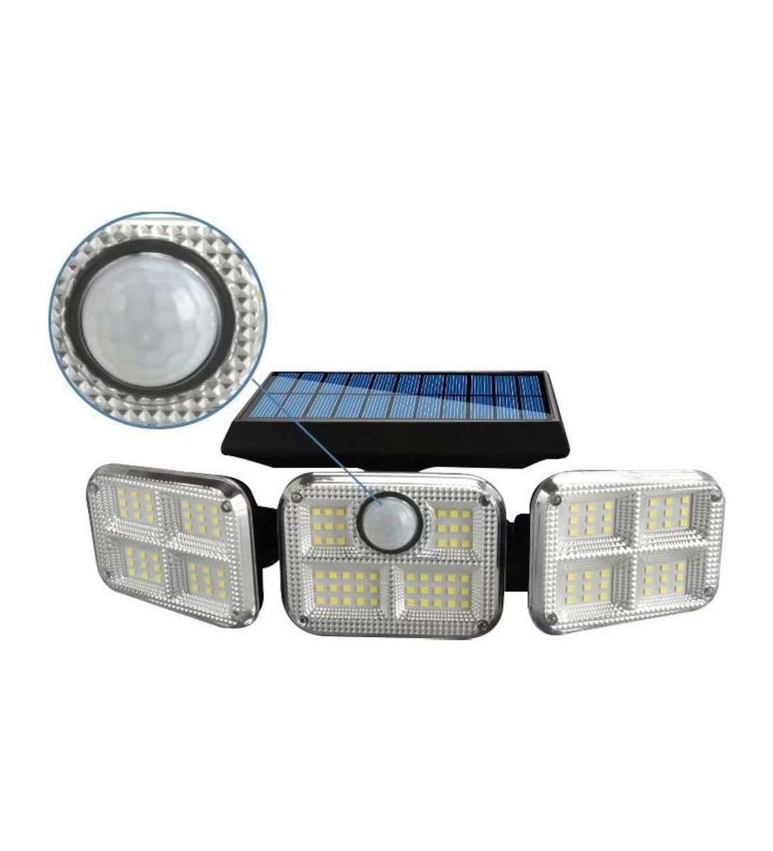 FL-1727 Solar Rechargeable Battery Wireless Light Motion Sensor 120 LED
