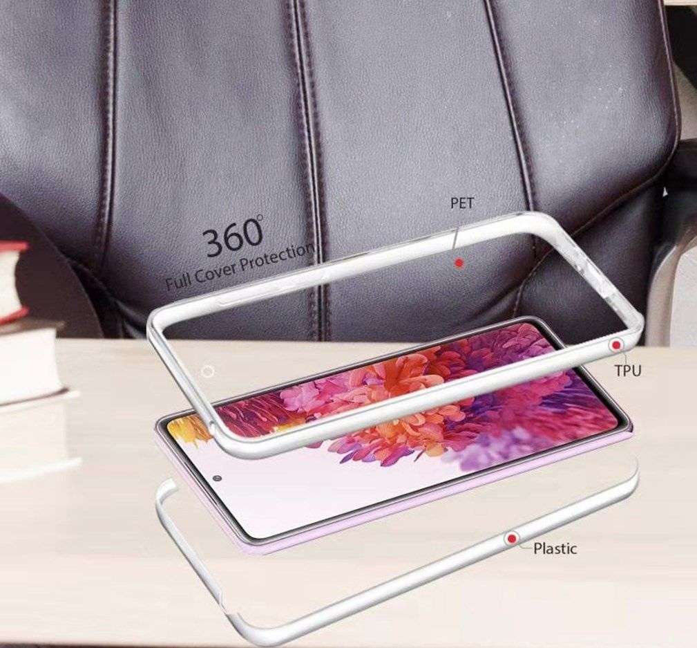 360 Degree Full (front and back) Protective TPU PC Case Shockproof For Samsung S20 FE