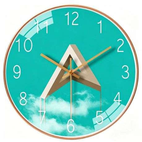 Creative Nordic Modern Wall Clocks Decoration Silent clock Battery Operated - 20cm