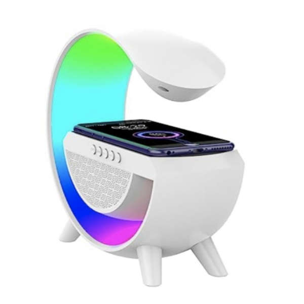 Wireless Charger Multifunction Rainbow LED Light Bluetooth Speaker