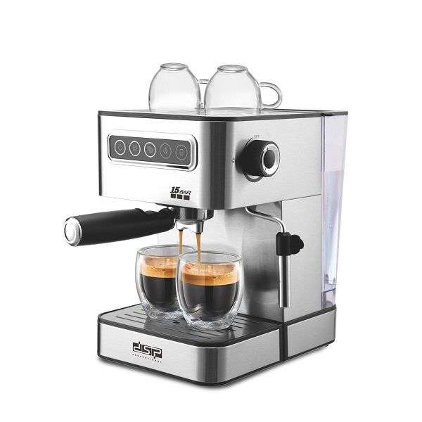 15 Bar Up to 4 Cups Manual Espresso Coffee Machine -Digital