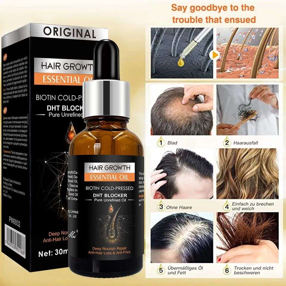 Hair Growth Oil with Derma Roller