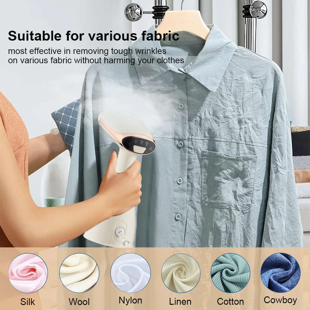 1500W Steam Iron Portable Handheld Garment Steamer
