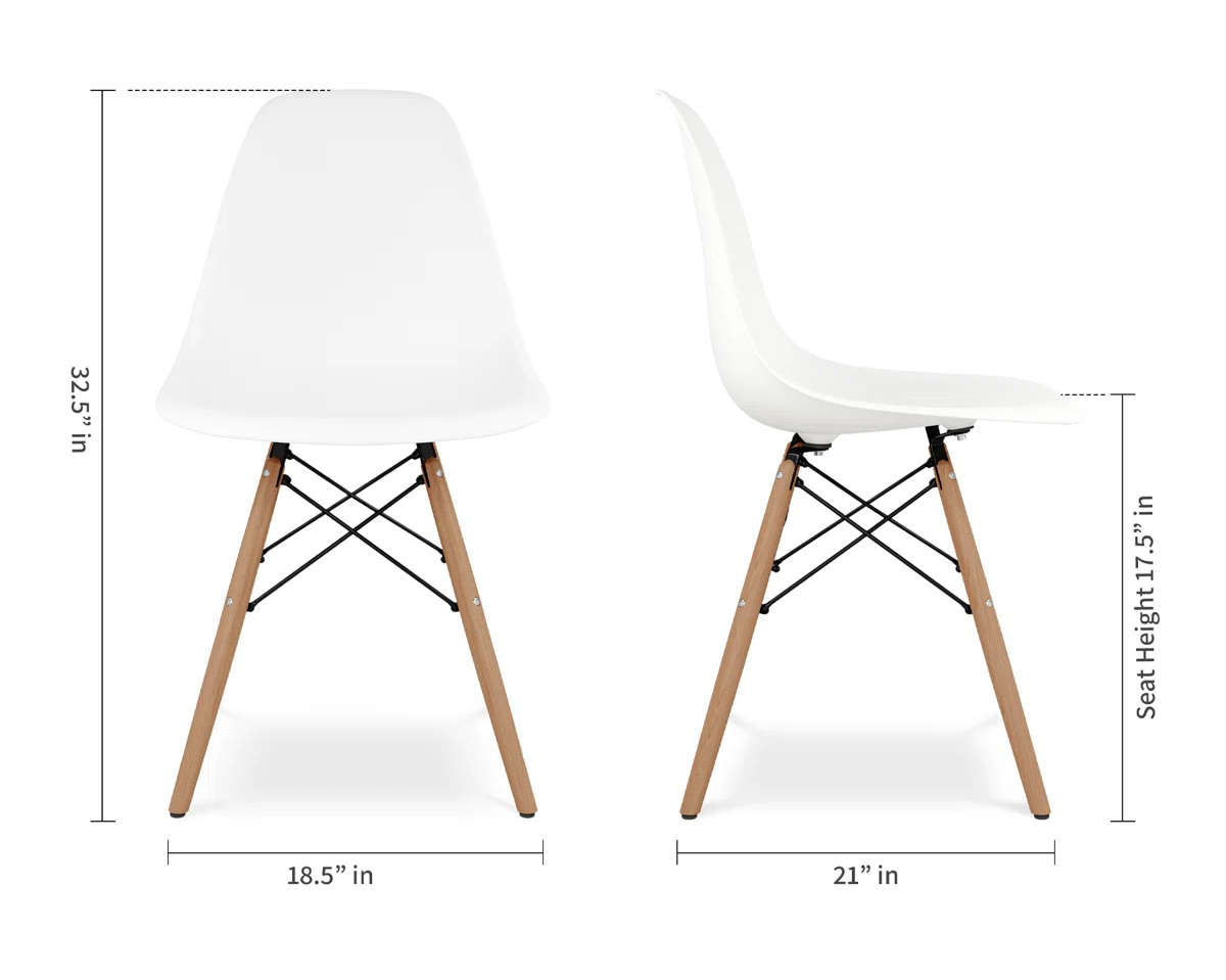 Contemporary Dining Set (Round Table + 4 Chairs)