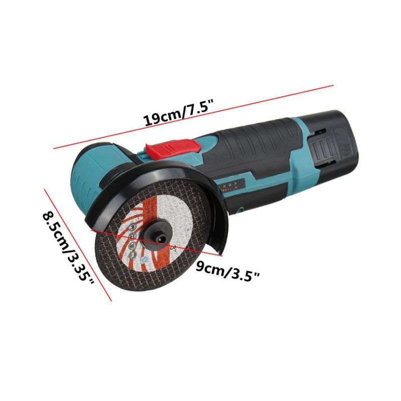 DIY Tools 12V Angle Grinder With Rechargeable Battery Mini-22cm