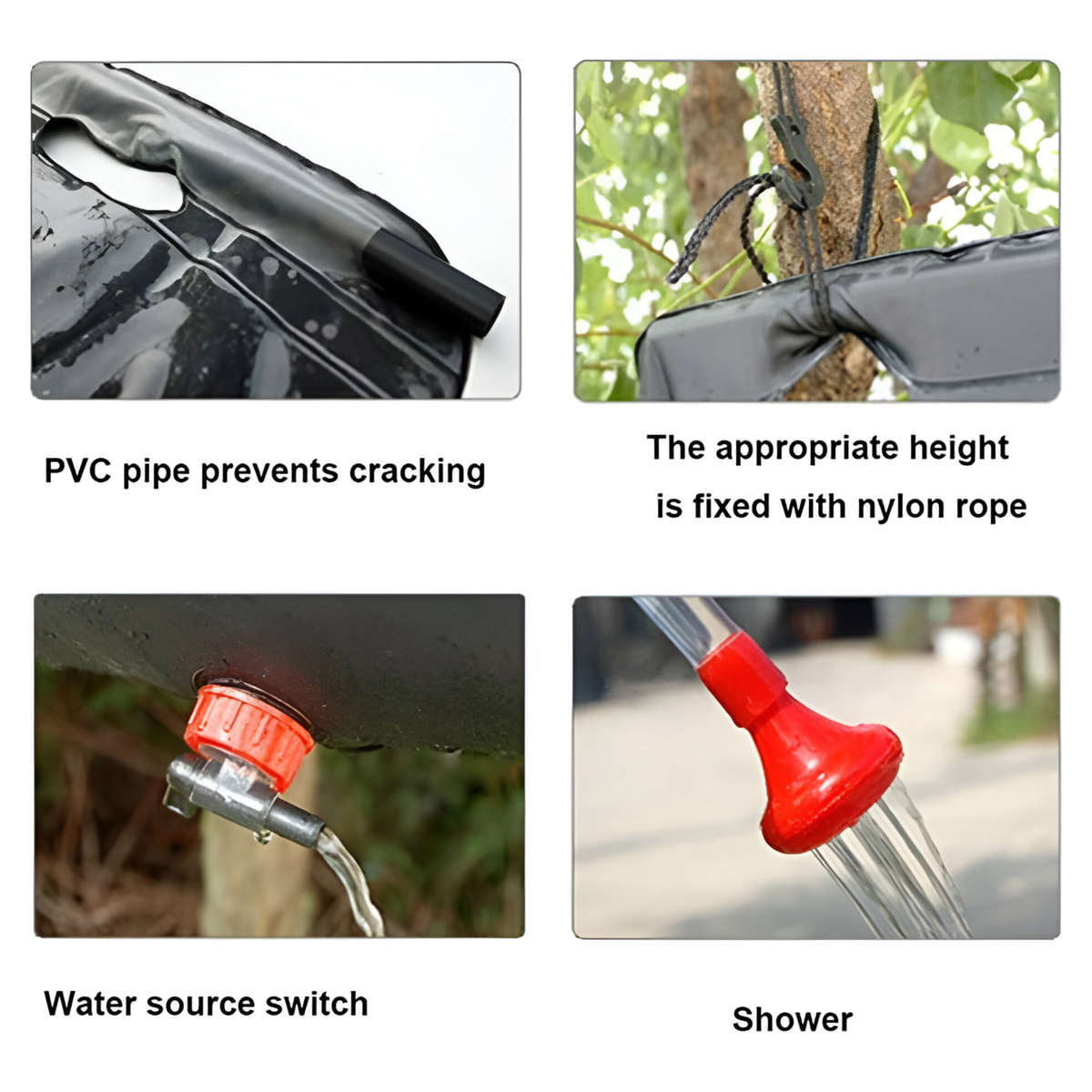 20L Solar Shower Bag - Heats up to 50 Degrees !!