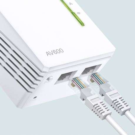Tp-Link - 300Mbps AV600 Wi-Fi Powerline Extender Starter Kit - Tp-Link - 300Mbps AV600 Wi-Fi Powe...