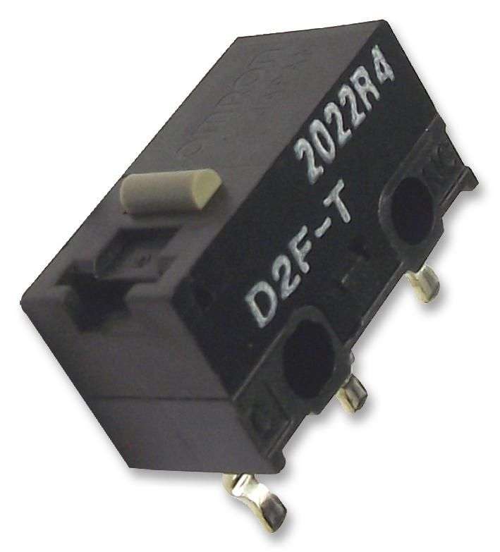 Omron (D2FT) Microswitch, Miniature, Plunger, SPDT