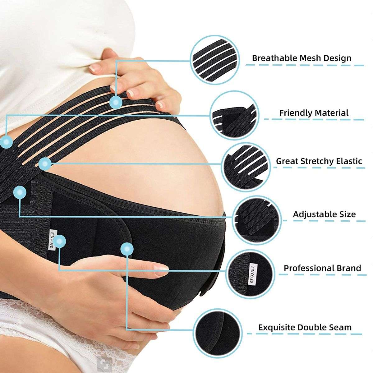 Pregnancy Belt - Maternity Support Brace - Premuim Quality Belly Band