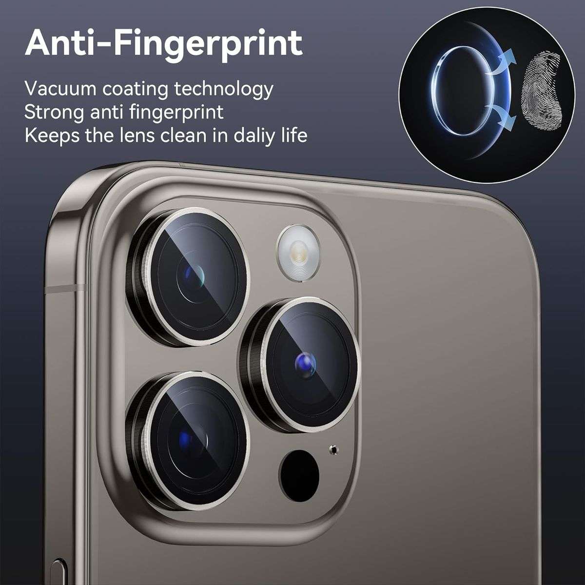 Tempered Glass Camera Lens Protector for Apple iPhone 15 pro & 15 Pro Max