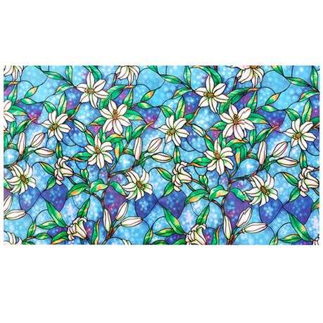 Decorative Privacy Film Sun Blocking Stained Wall Accent for Everyday Spaces
