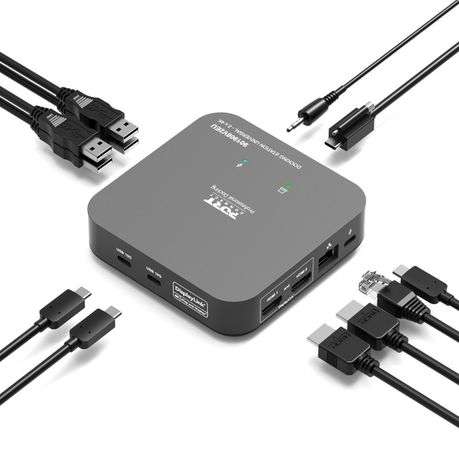 Port - Connect - Multi-port USB Type-C 2x4K Office Docking Station - Port - Connect - Multi-port ...