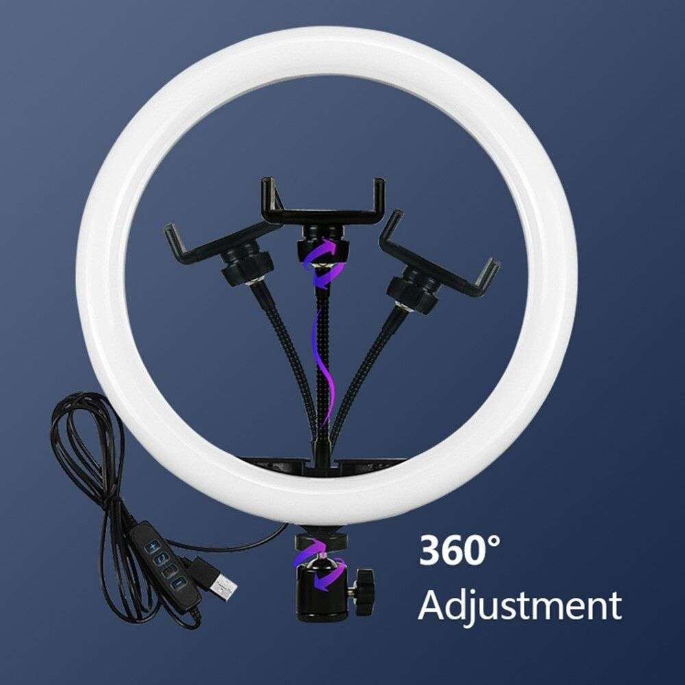 12 Inch LED Ring Fill Light With Universal Mobile Holder - 30cm