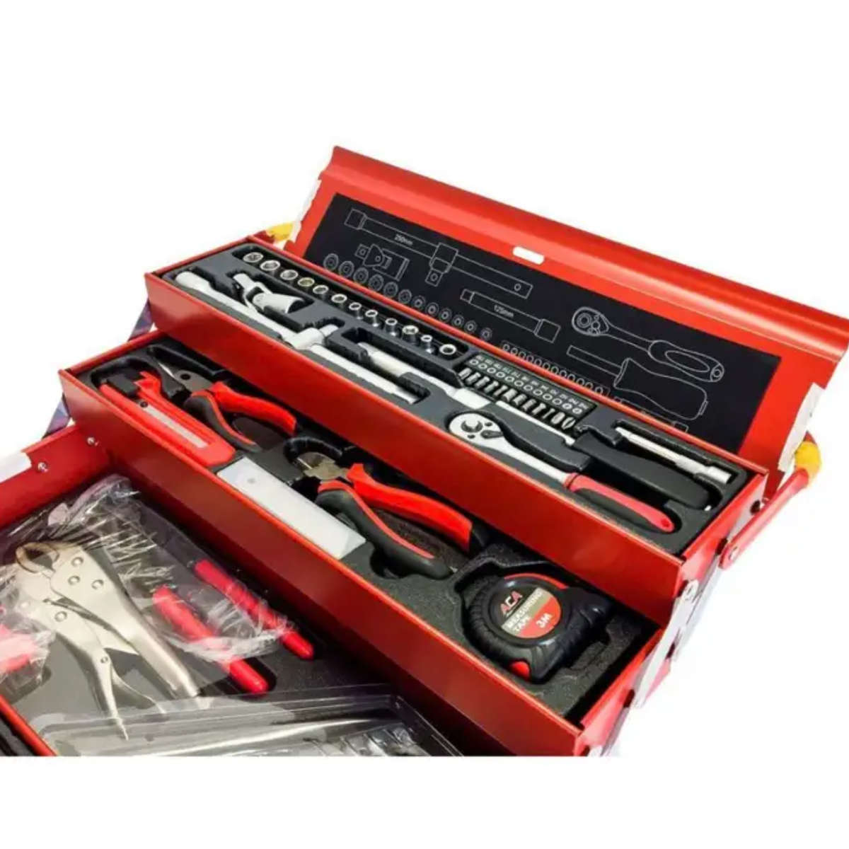 5-Tray Tool Box - 85pcs Mechanic Tool Assortment