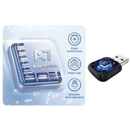 Plug-and-Play CarPlay and Android Auto Wireless Connectivity Adapter - Mini