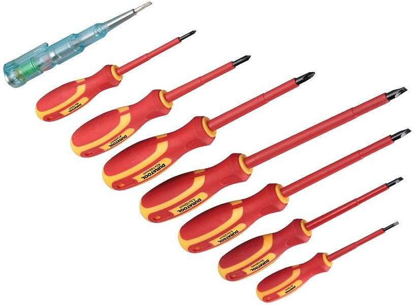 Duratool (D03298) VDE Screwdriver Set, 7 Piece