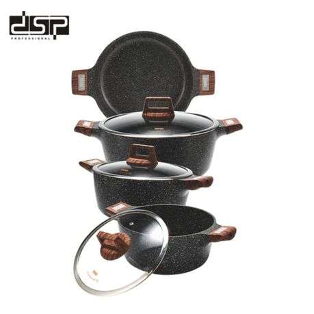 Casserole Set 7 in 1 non stick cookware set Induction Cooker