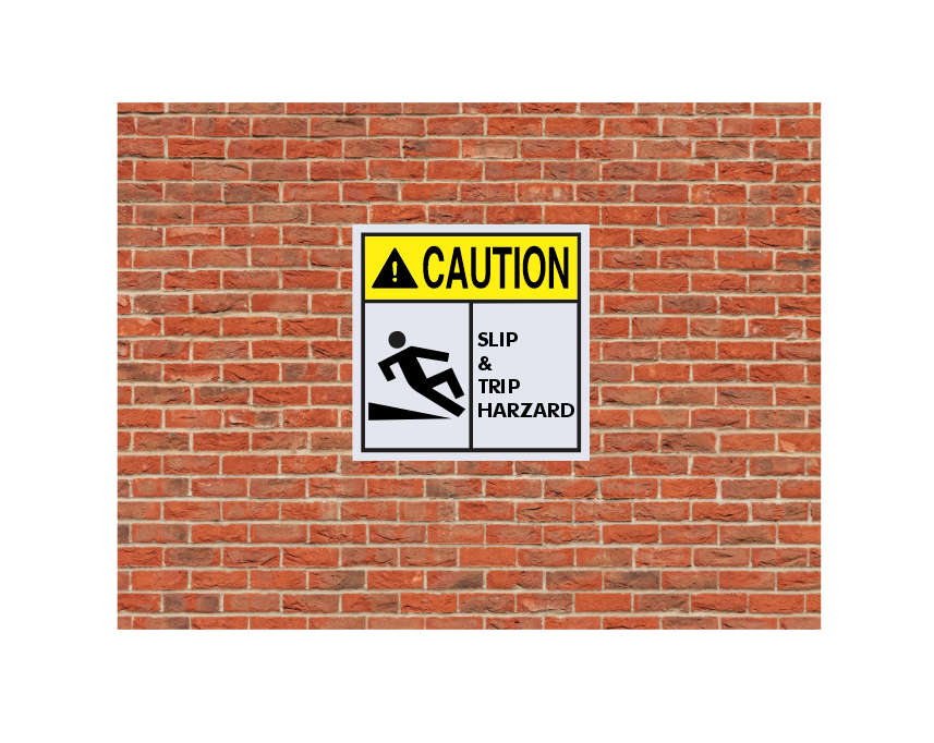 Caution Slip & Trip Hazard Safety Sign