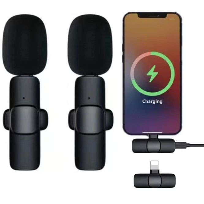 Professional Dual Wireless Microphone IOS ALL Mini Portable Mic K9