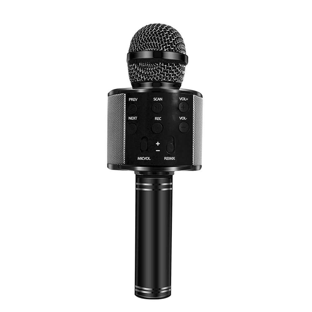 Bluetooth wireless karaoke microphone - Black, Silver