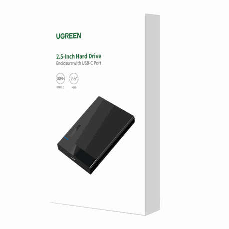 Ugreen - 2.5" SATA Hard Drive USB 3.0 Enclosure, Uasp, 6Gbps - Ugreen - 2.5" SATA Hard Drive USB ...