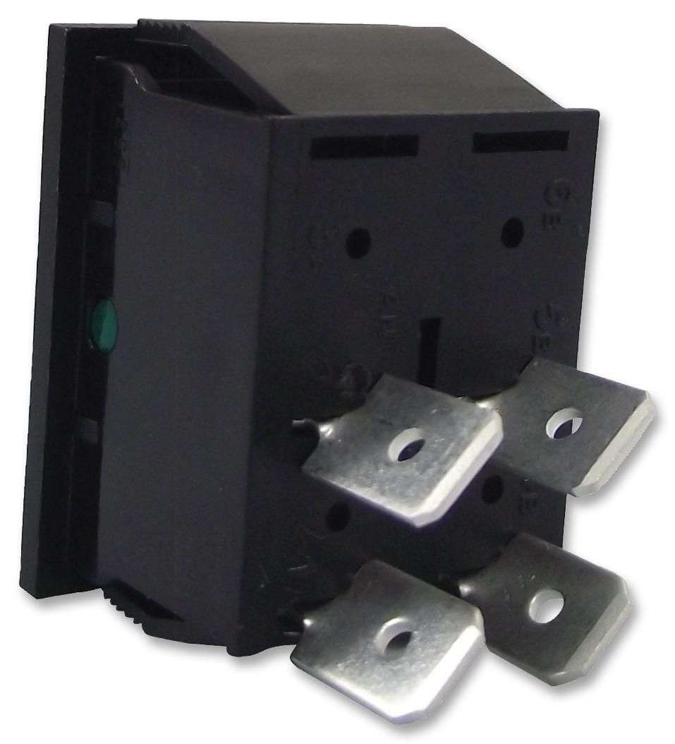 Arcolelectric (C1353AANAC) Rocker Switch, On-Off, DPST, Illuminated