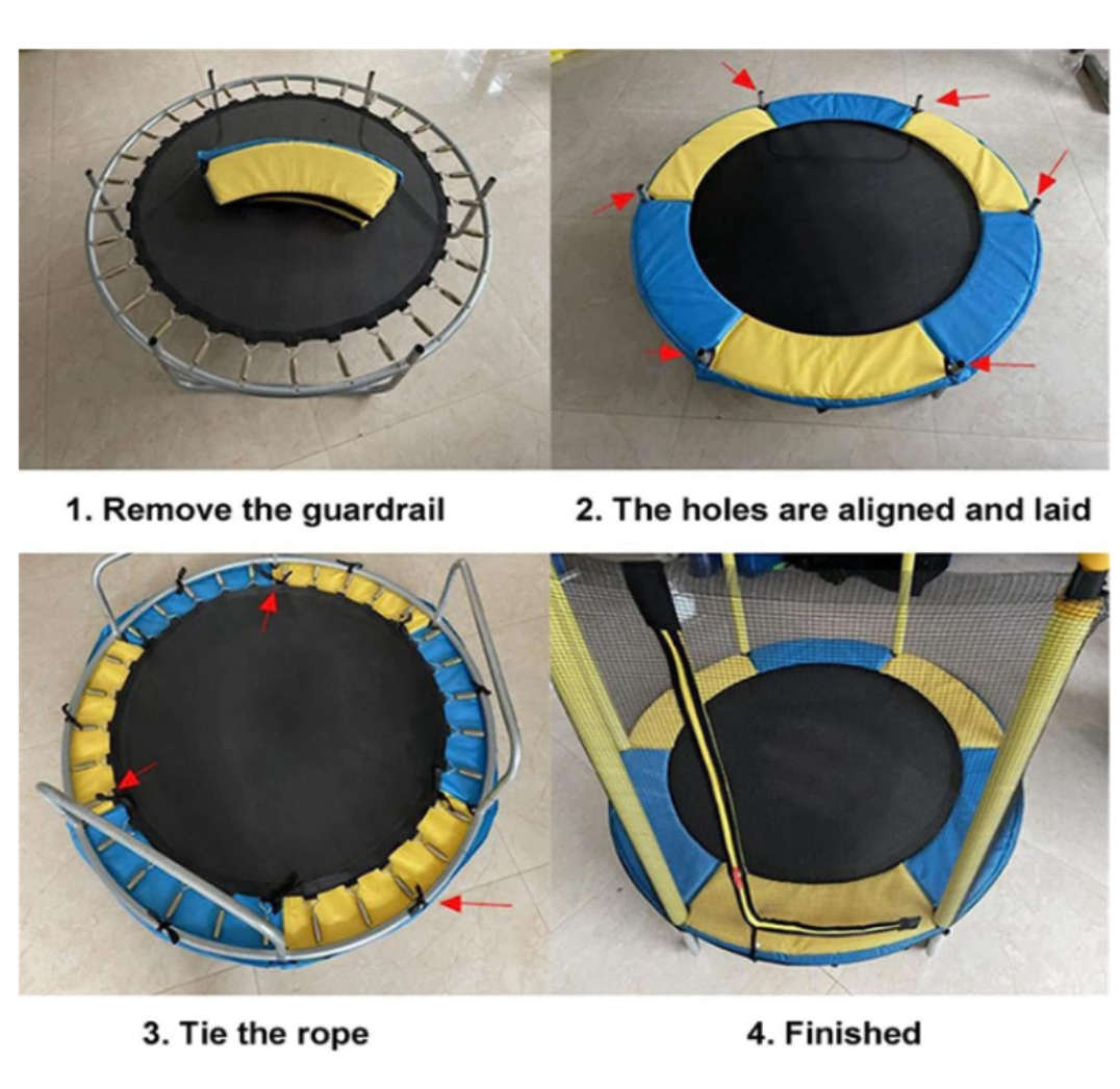 1.4M Kid's Trampoline With Protective Cover
