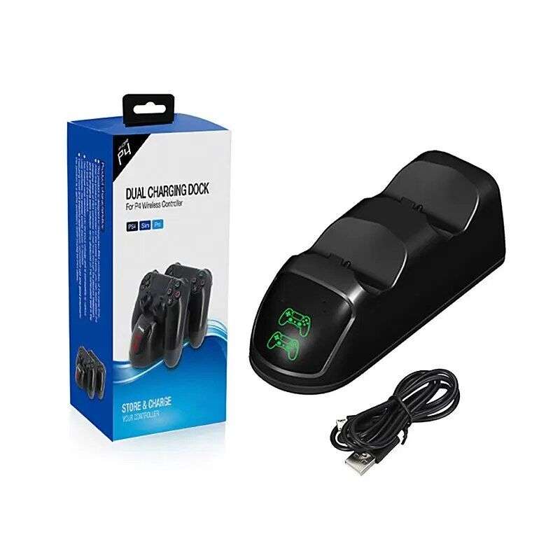 PS4 Dobe Slim Controller Charging Station with LED Indicator