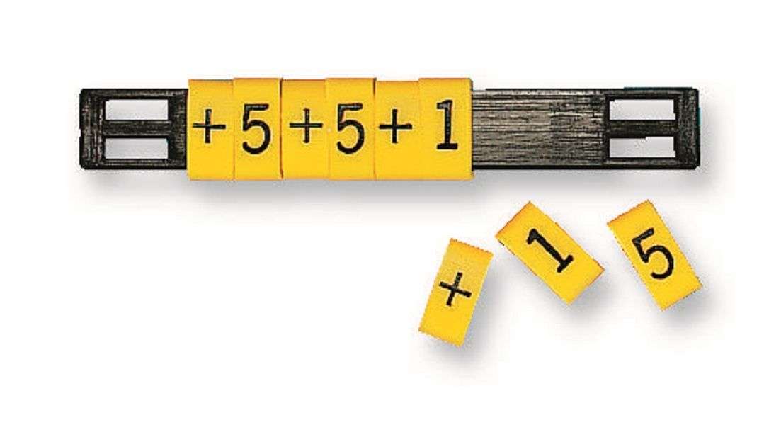 Multicomp Pro (FM1(Y)) Wire Marker, Oval, Slide On Pre Printed