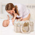TopikaKids Baby Diaper Organizer, Changing Table Storage, Car Organizer - Ivory