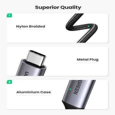 Ugreen - Type-C to 4K@60Hz HDMI 1.5m Cable - Ugreen - Type-C to 4K@60Hz HDMI 1.5m Cable