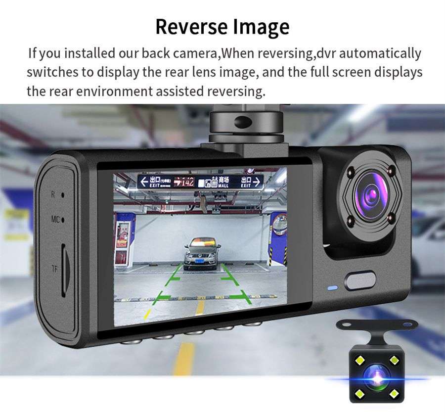 3 Channel DVR Dashcam Device