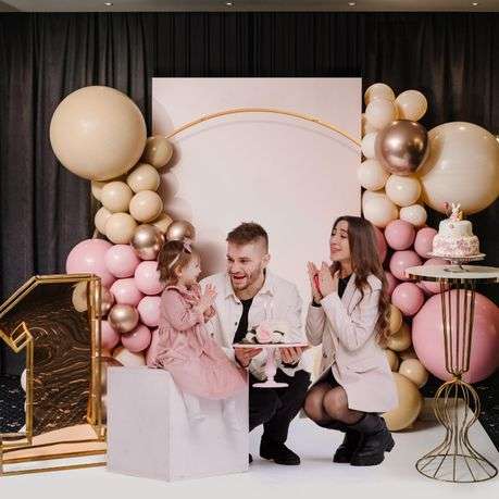 Modern 2.4m(7.8ft)Diameter Dismountable Round Backdrop Stand,Balloon Arch kit