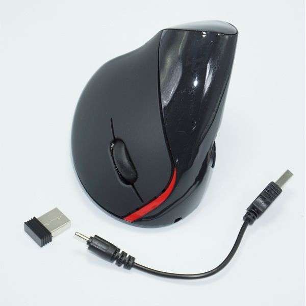 High Precision Wireless Speed Adjustable Optical Vertical Mouse. DWOPTI