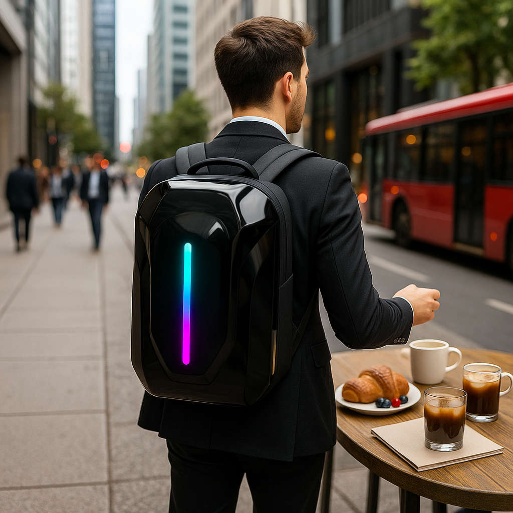 LED Bikers Backpack | Motorcycle Animated Bag With App Control & DIY Display | Screen Programmable D