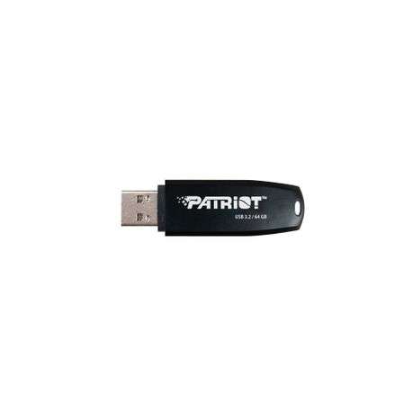 Patriot - Xporter Core 64GB USB3.2 Flash Drive - Black - Patriot - Xporter Core 64GB USB3.2 Flash...