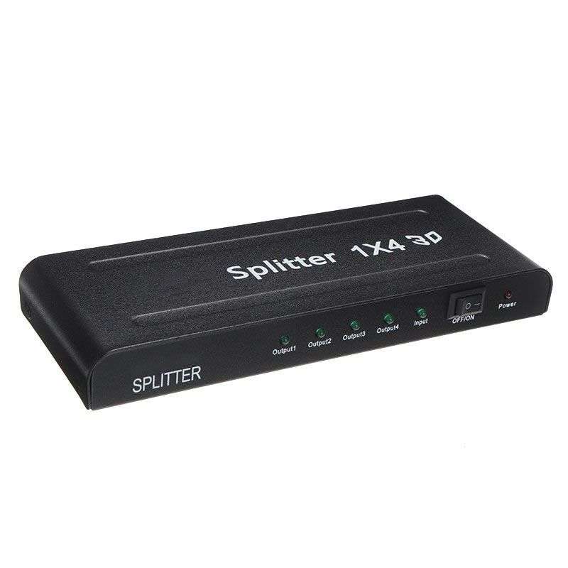 4K 1080P HDTV Splitter 1 x 4 3D Q-HD1400