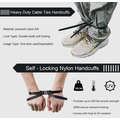 Heavy Duty Nylon Cuffs / Double Locking Zip Tie Handcuffs - 5 Pack