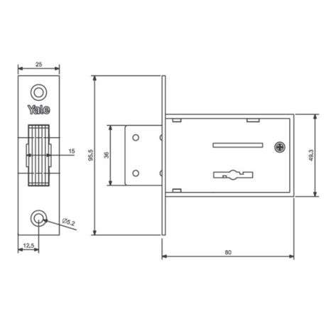 Yale - 5 Lever Gate Lock Blister - Yale - 5 Lever Gate Lock Blister