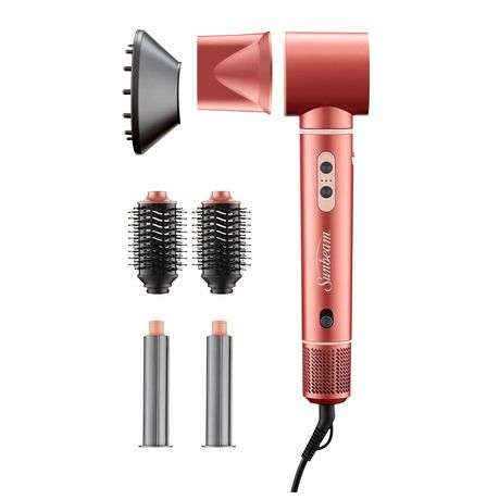Multi-Function 2-in-1 Hair Dryer & Styler with Airflow Brush, Strawberry Bronze
