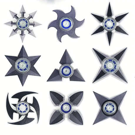Small Ninja Star Fidget Spinner Pack- 5 Pieces