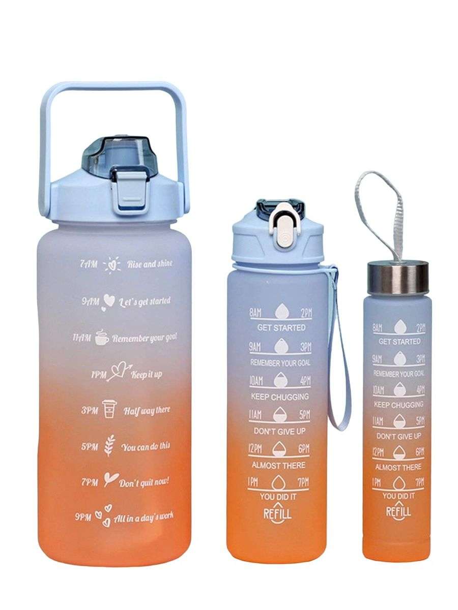 Motivational Water Bottles - 3 Piece