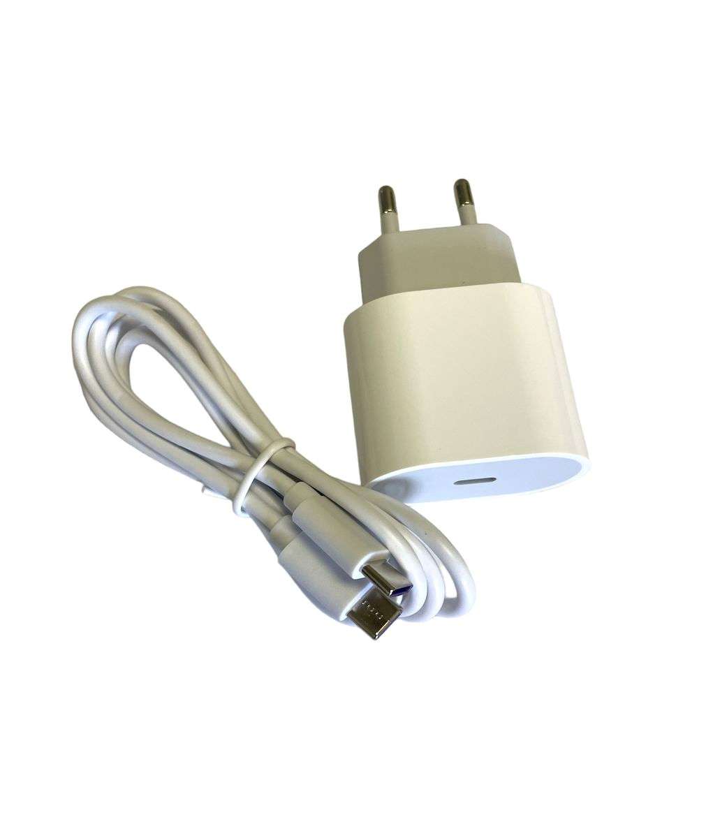 Charger plus Cable Bundle-Type-C to Type-C- 25w charger -Rich Boss Cable