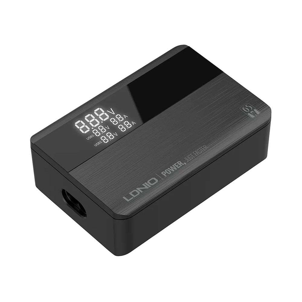 LDNIO PD 65W LED Display Super Fast Charging Desktop Charger