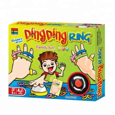 Ding Ring Family Game Fun Rubber Finger Ring Game Toy